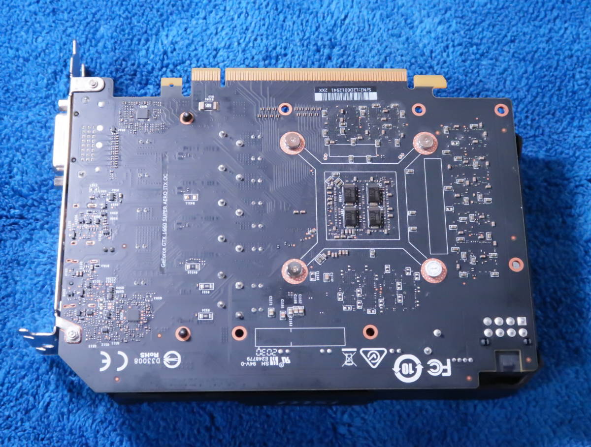 ジャンク】MSI グラフィックボード MSI GeForce GTX 1660 SUPER AERO