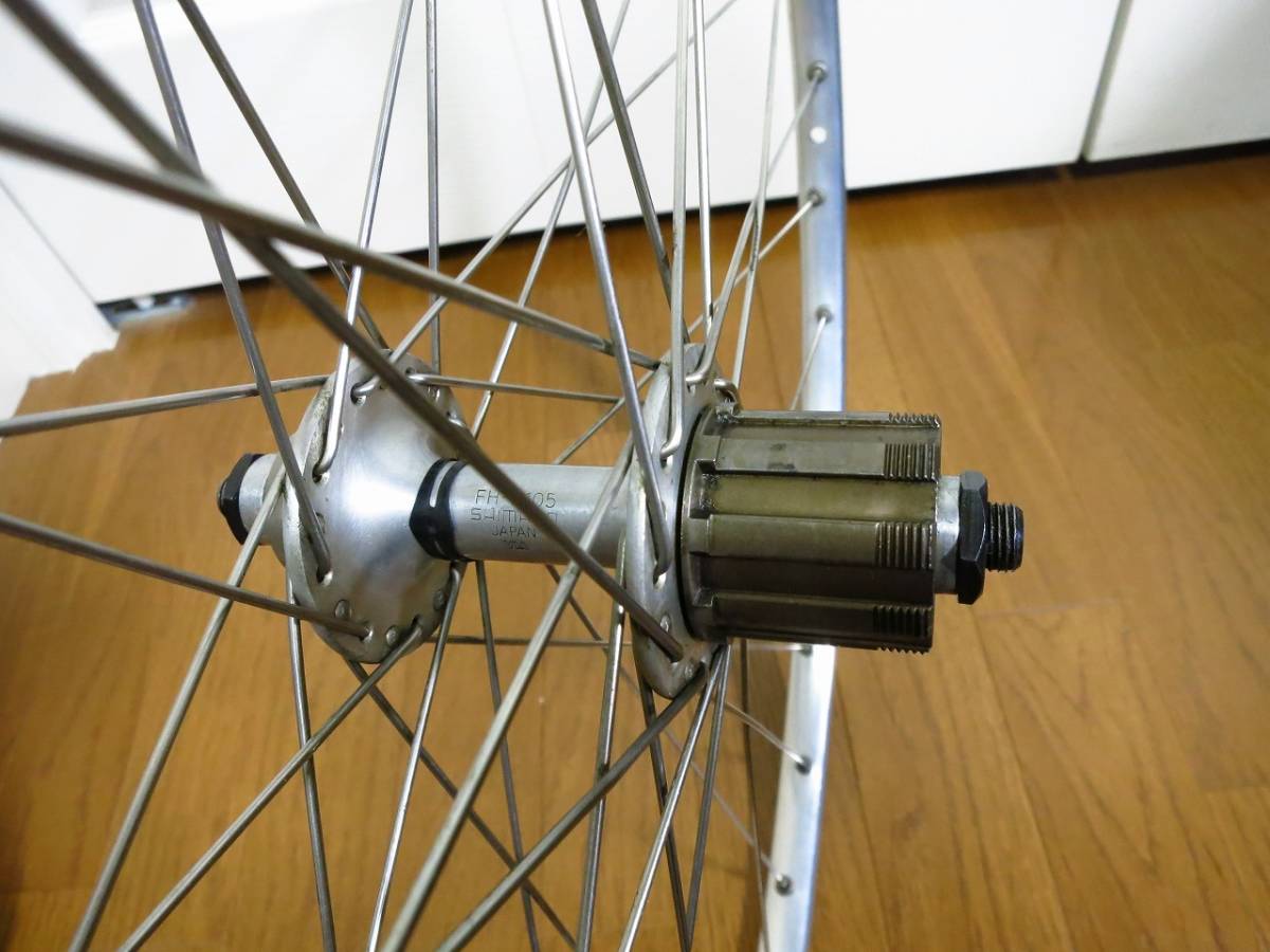 希少126mmエンド 700Cチューブラーホイール前後セット シマノ7S 希少126mmエンド 700Cチューブラーホイール前後セット シマノ7S