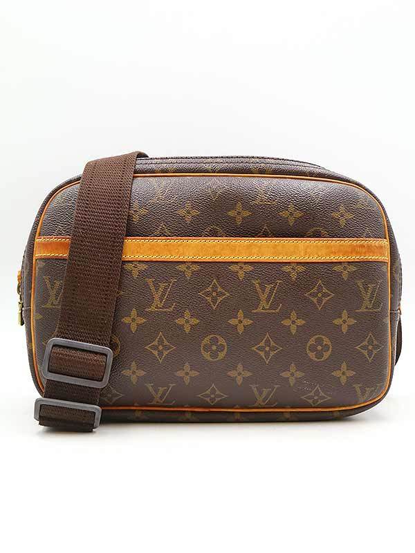 LOUIS VUITTON ルイヴィトン M45254 リポーターPM モノグラムショルダーバッグ ブラウン
