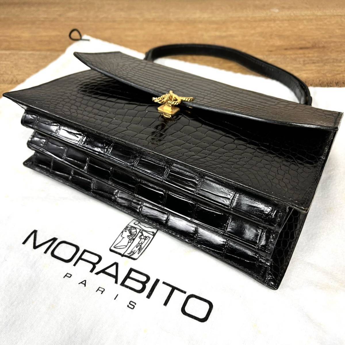 MORABITO モラビト レザー ハンドバッグ 2way ショルダーバッグ 2WAY