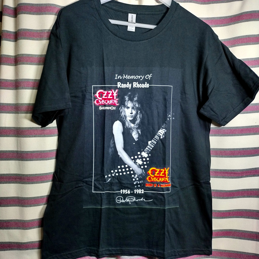 ランディローズ Randy Rhoads　BIGプリント バンドTシャツ 黒【 Lサイズ】新品/送料無料　オジーオズボーン Ozzy Osbourne