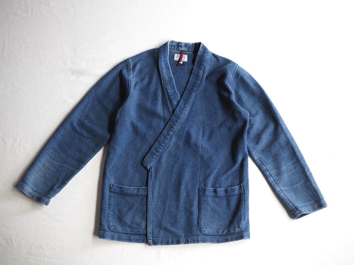 BLUE BLUEインディゴ 羽織 藍染 BLUE 刺し子 羽織 KIMONO 数量限定