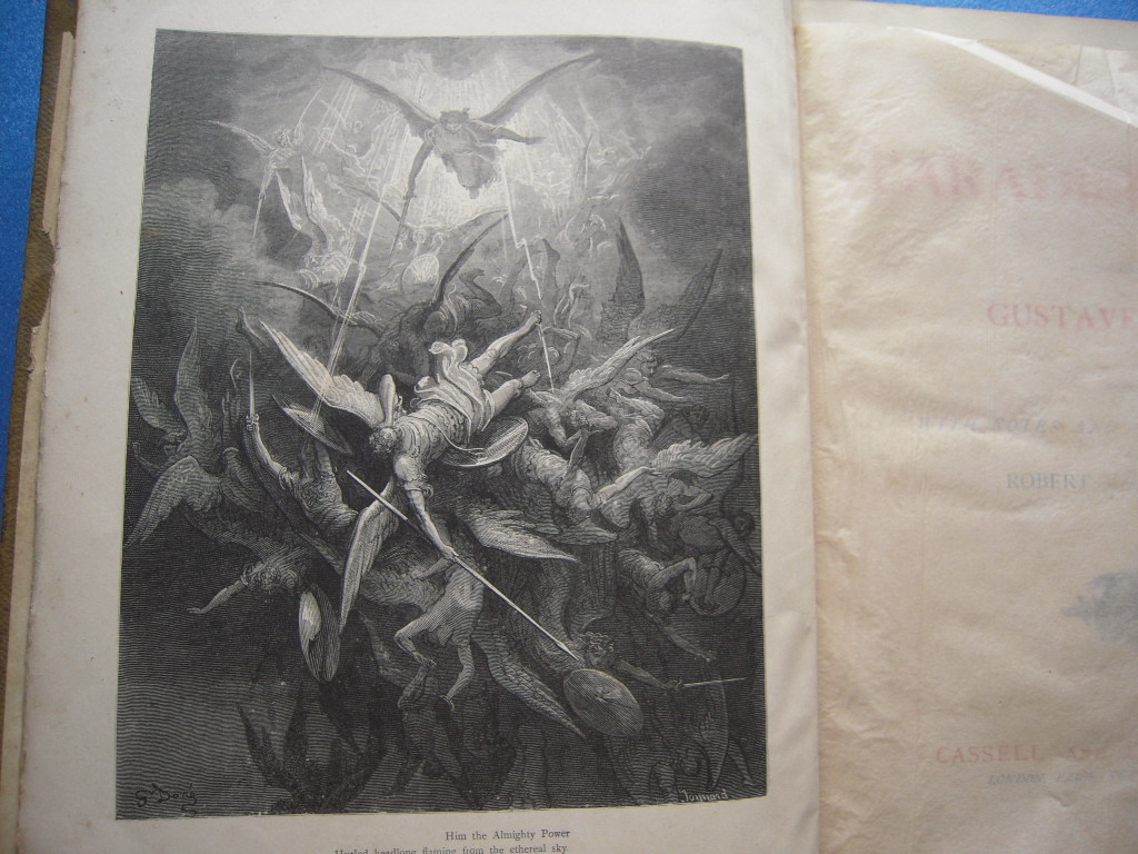 ギュスターヴ・ドレ挿画本！ミルトンの失楽園 1890頃 Milton's