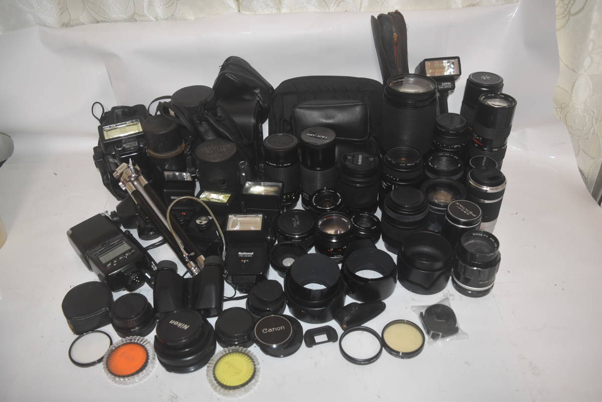 【No.08-094】カメラ レンズ等 おまとめ出品 TAMRON / MINOLTA / TELEPLUS / National / RICOH / SIGMA / PENTAX など