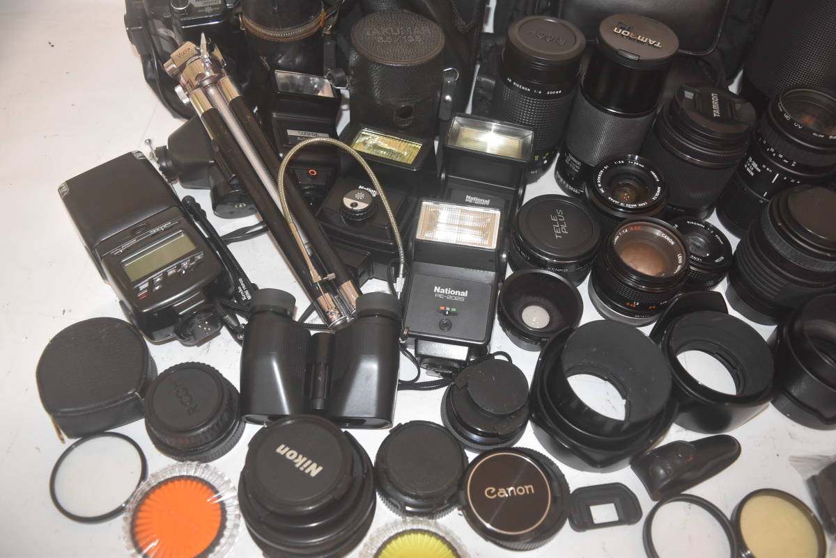 【No.08-094】カメラ レンズ等 おまとめ出品 TAMRON / MINOLTA / TELEPLUS / National / RICOH / SIGMA / PENTAX など