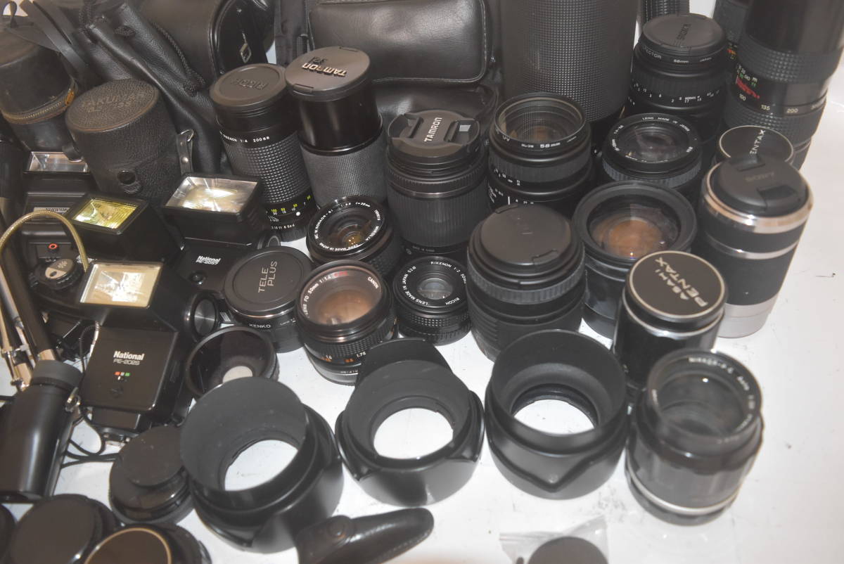 【No.08-094】カメラ レンズ等 おまとめ出品 TAMRON / MINOLTA / TELEPLUS / National / RICOH / SIGMA / PENTAX など