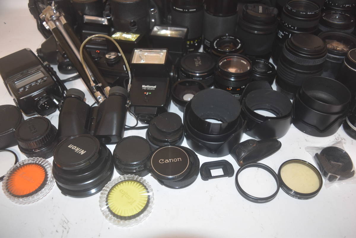 【No.08-094】カメラ レンズ等 おまとめ出品 TAMRON / MINOLTA / TELEPLUS / National / RICOH / SIGMA / PENTAX など