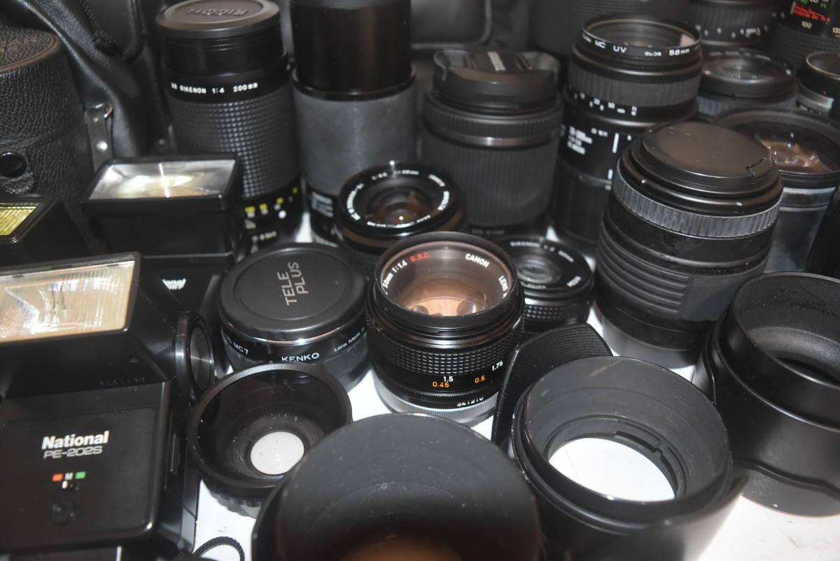 【No.08-094】カメラ レンズ等 おまとめ出品 TAMRON / MINOLTA / TELEPLUS / National / RICOH / SIGMA / PENTAX など