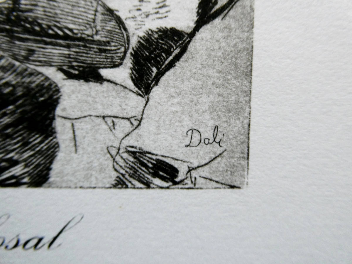 ◇ダリのオリジナル！ 直筆署名◇彩色銅版画◇限定200「Es un cuadro