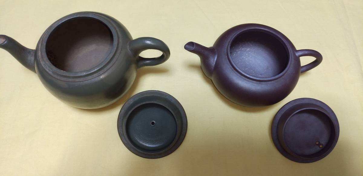 煎茶道具 急須 蘭 染付 井上春峰作 後手急須 共箱 : du 青