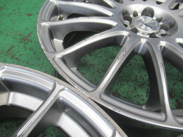 WORK 18インチ アルミホイール 18X7.5J +48 PCD100 5H 5穴 中古(5穴  