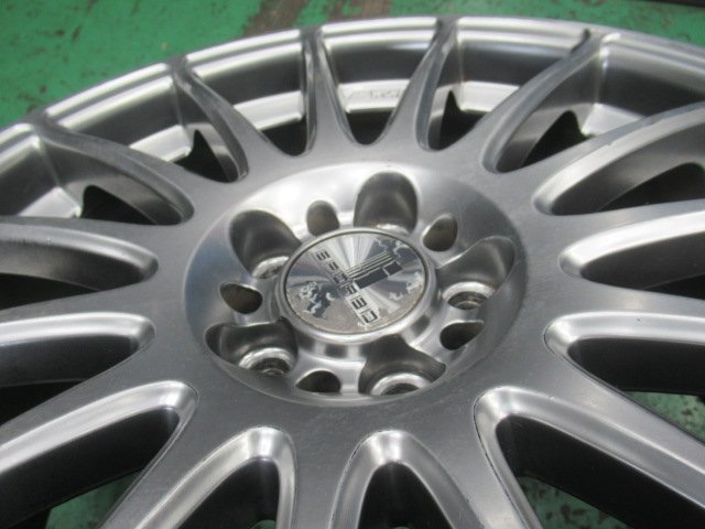 WORK 18インチ アルミホイール 18X7.5J +48 PCD100 5H 5穴 中古(5穴  