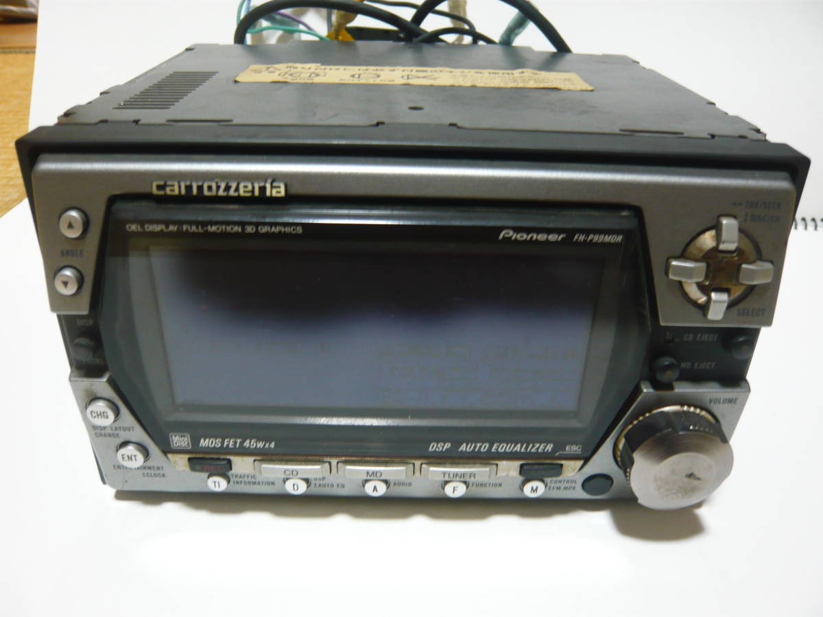 carrozzeria CD MDプレーヤー カーオーディオ FH-P99MDR ☆中古☆ カー 