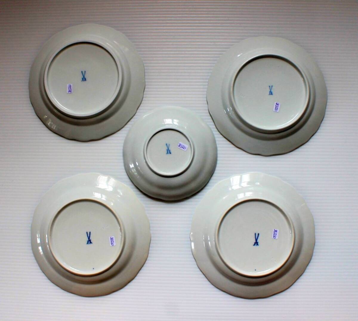 MEISSEN マイセン フラワー プレート ５枚 セット　ばら　ドイツ　磁器_4