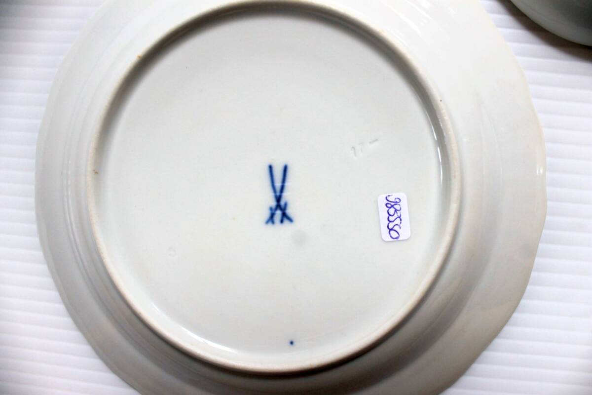 MEISSEN マイセン フラワー プレート ５枚 セット　ばら　ドイツ　磁器_6