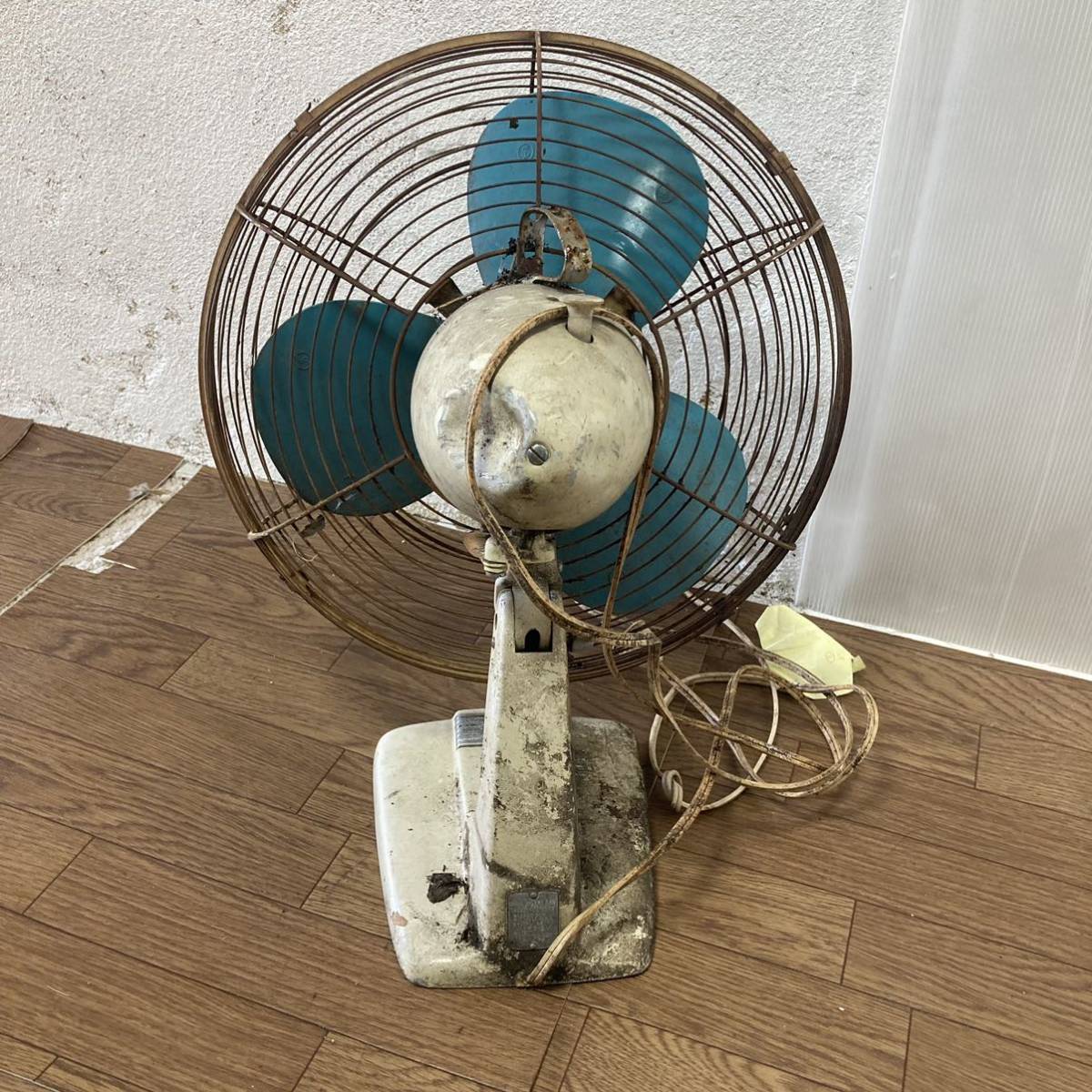 レトロアンティーク FUJI 富士電機 SILENT FAN FTS 3058 20センチ 卓士