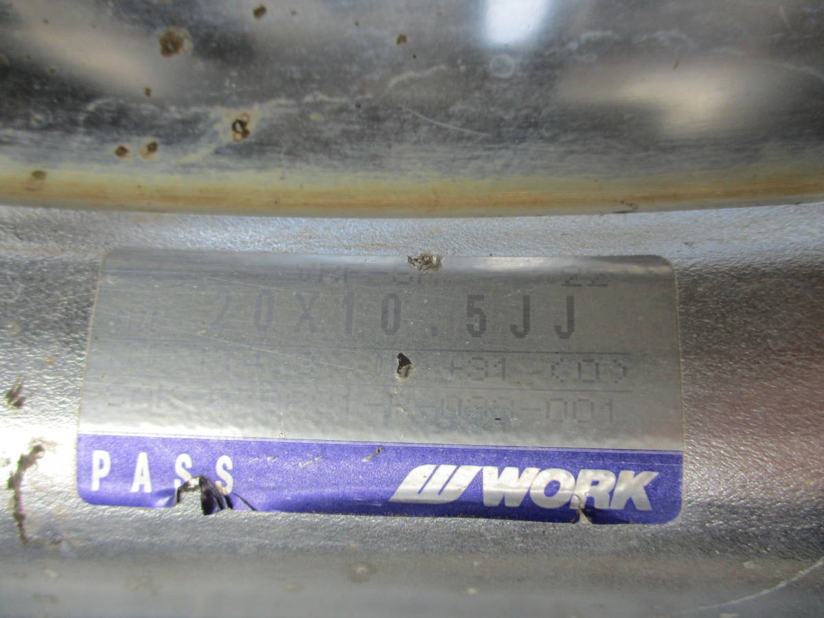 希少 ステップリム WORK ワーク ヴァリアンツァ VRF SR 20インチ 5穴 114.3 10.5J 9.5J USDM VIP 深リム ヘラフラ 段リム