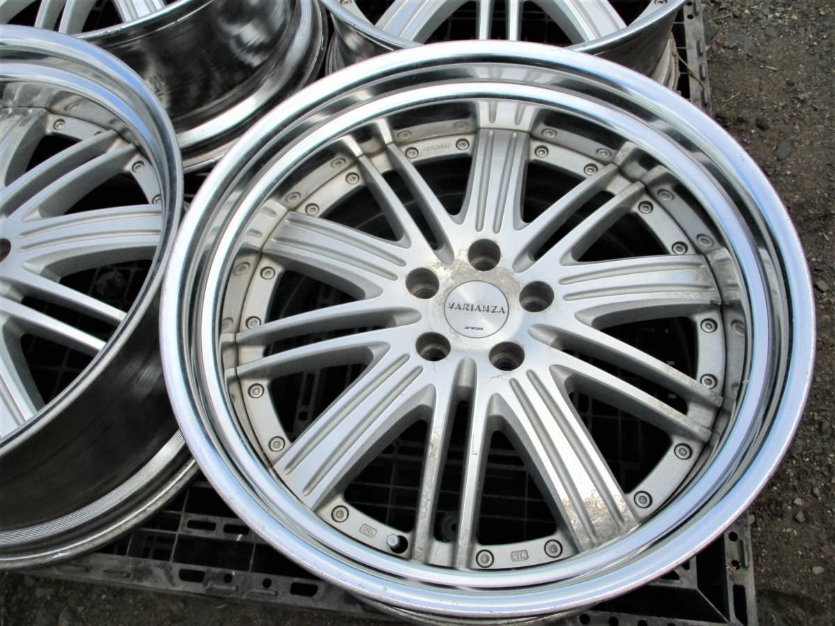 希少 ステップリム WORK ワーク ヴァリアンツァ VRF SR 20インチ 5穴 114.3 10.5J 9.5J USDM VIP 深リム ヘラフラ 段リム
