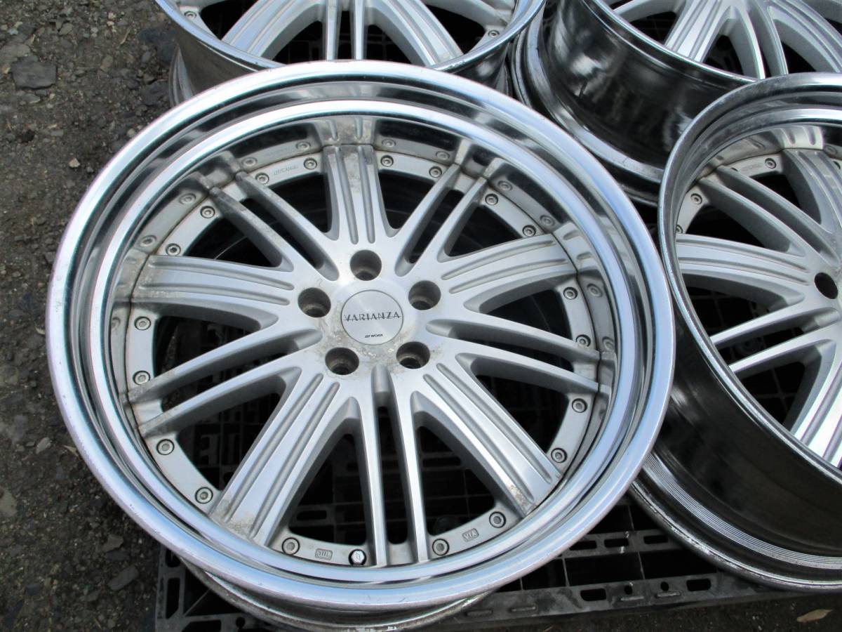 希少 ステップリム WORK ワーク ヴァリアンツァ VRF SR 20インチ 5穴 114.3 10.5J 9.5J USDM VIP 深リム ヘラフラ 段リム