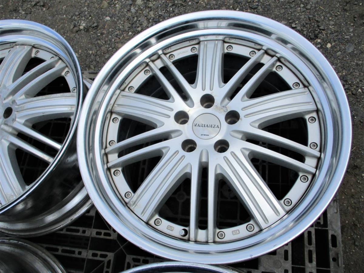 希少 ステップリム WORK ワーク ヴァリアンツァ VRF SR 20インチ 5穴 114.3 10.5J 9.5J USDM VIP 深リム ヘラフラ 段リム