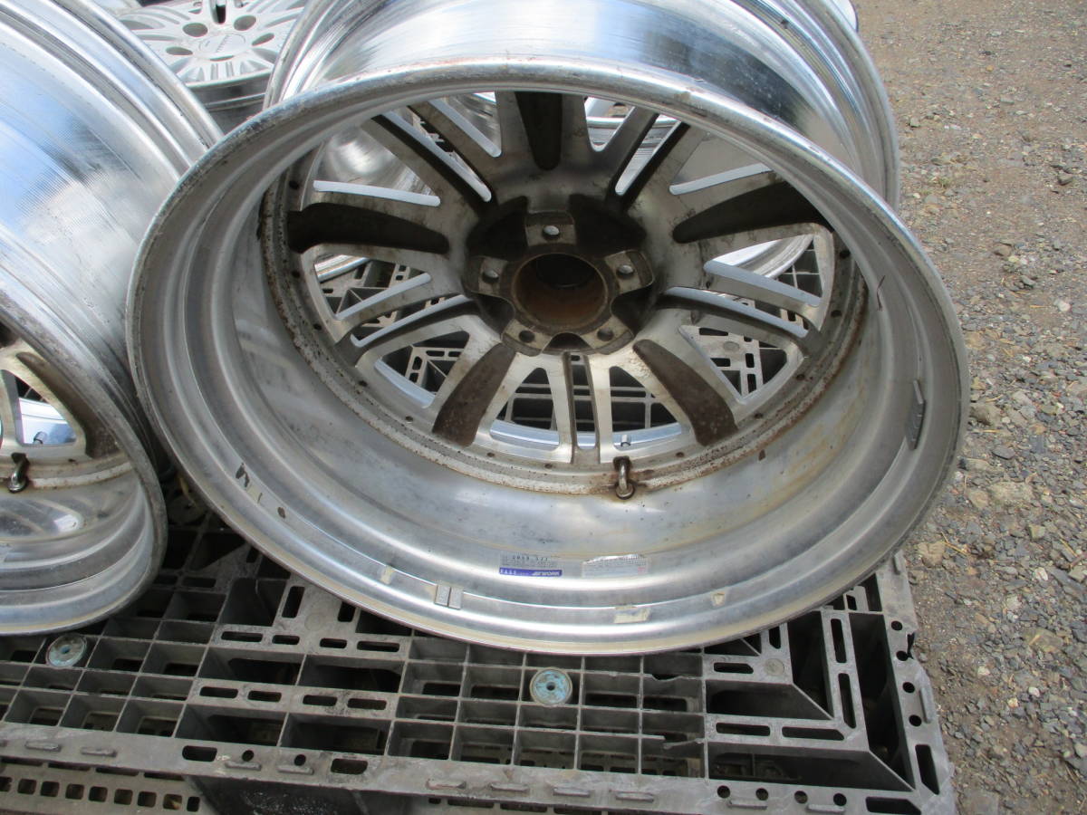 希少 ステップリム WORK ワーク ヴァリアンツァ VRF SR 20インチ 5穴 114.3 10.5J 9.5J USDM VIP 深リム ヘラフラ 段リム