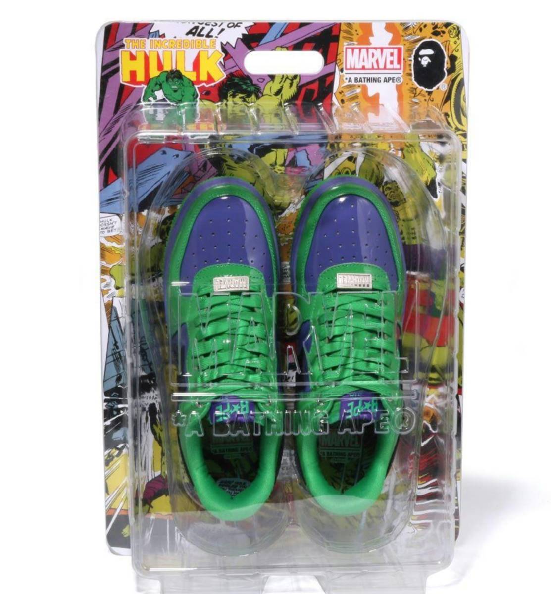 新品，送料無料 極少 即発送 A BATHING APE MARVEL BAPE STA HULK 27cm ベイプ スタ マーベル ハルク メンズ スニーカー 復刻(靴)｜売買されたオークション情報、yahooの商品情報をアーカイブ公開 - オークファン 靴