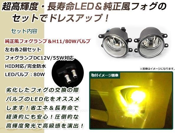 フォグランプ ユニット+ LED LEDバルブセット ガラスレンズユニット | ledバルブ セット 2色切替 純正LED用 ユニット 信玄XR B11W 左右 選択 信玄