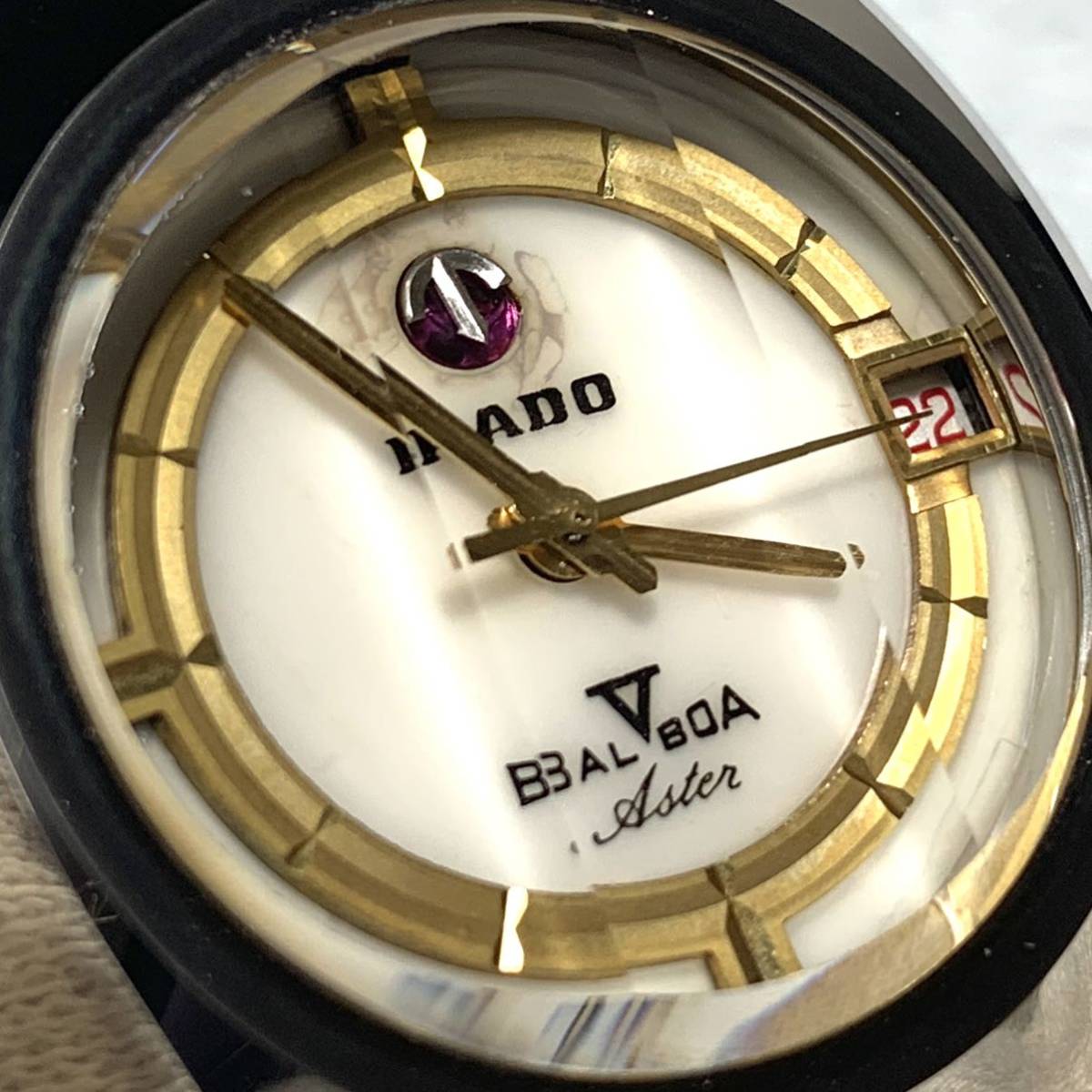 OH済】RADO ラドー バルボア スターダスト文字盤 純正ブレス 【訳あり 