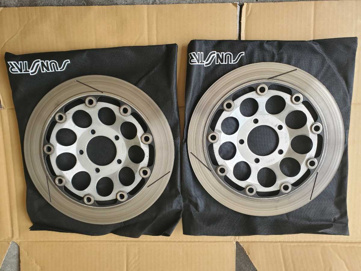 89 スズキGSX-R1100(GV73A)ブレーキングディスクローターセット美品