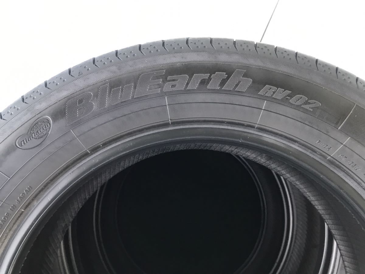YOKOHAMA BLUEARTH RV-02 195/60r16. 4本セット2021年製 ★残溝8分山以上・バリ山の良品です！★ RV-02 BluEarth 195&frasl;60R16 中古 ★ BluEarth-RV03、2023年