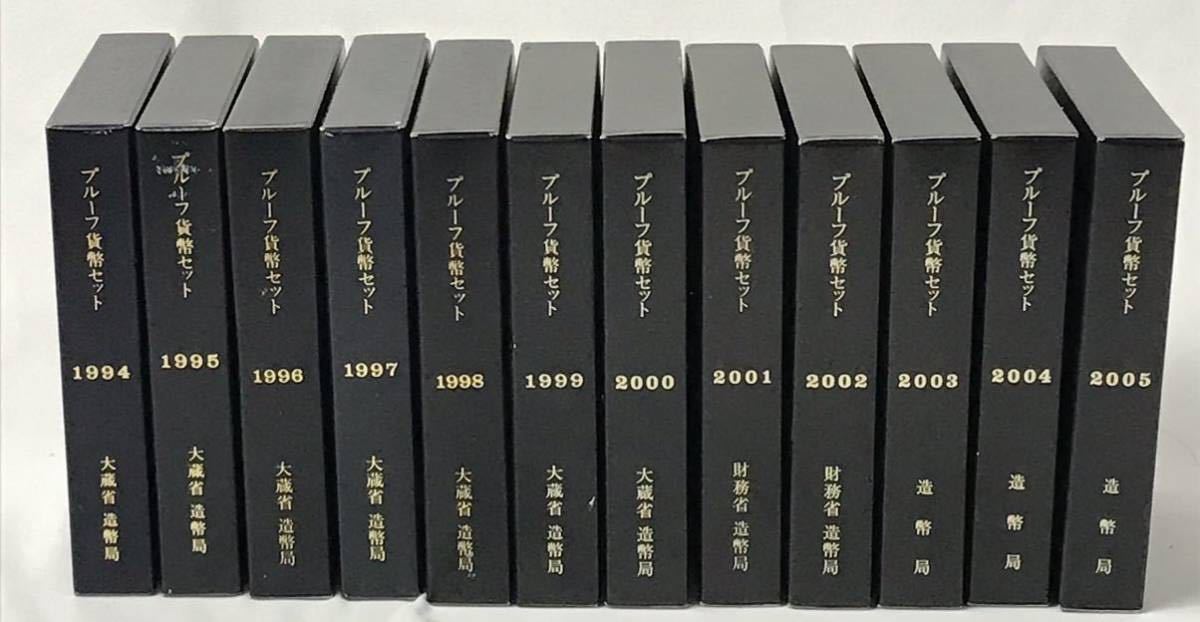 ☆銘あり☆プルーフ貨幣セット 額面7992円 1994年〜2005年 大蔵省