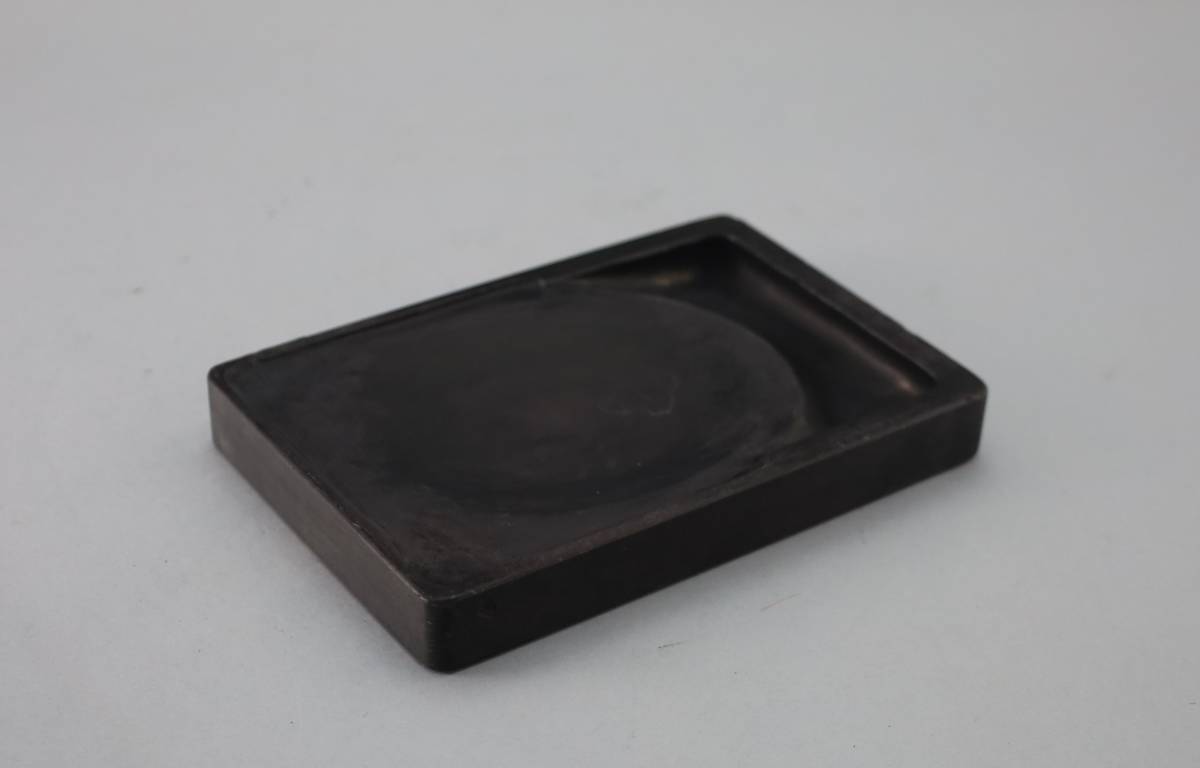 端渓硯 硯 中国 書道用品 唐硯[新端渓 自然型]4吋 木箱