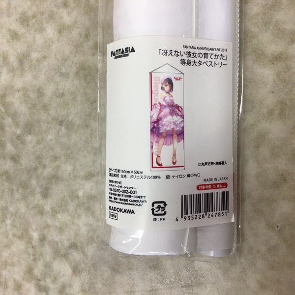 1円 Fantasia Anniversary Live 19 冴えない彼女の育てかた 等身大タペストリー 加藤 恵 タペストリー 売買されたオークション情報 Yahooの商品情報をアーカイブ公開 オークファン Aucfan Com