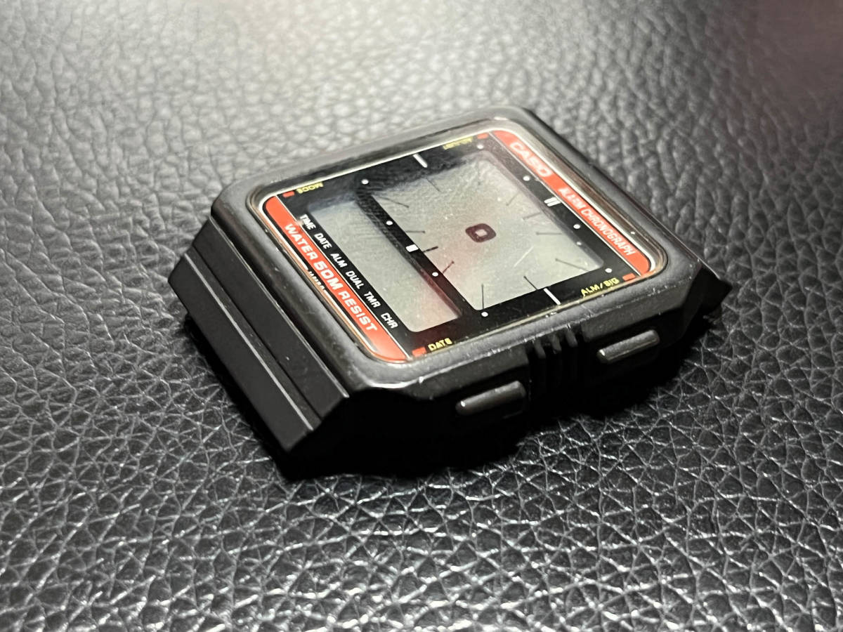 CASIO カシオ AE-8W アラーム クロノグラフ ジャンク レッド 
