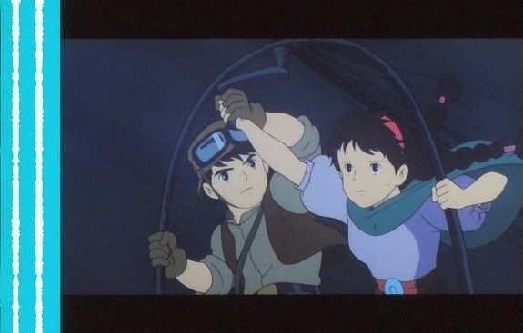 天空の城ラピュタ 35mm映画フィルム 連続5コマ 宮崎駿 高畑勲 田中真弓