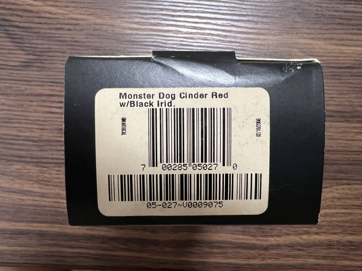 美品】OAKLEY MONSTER DOG 色：Cinder Red レンズ：Black Irid 