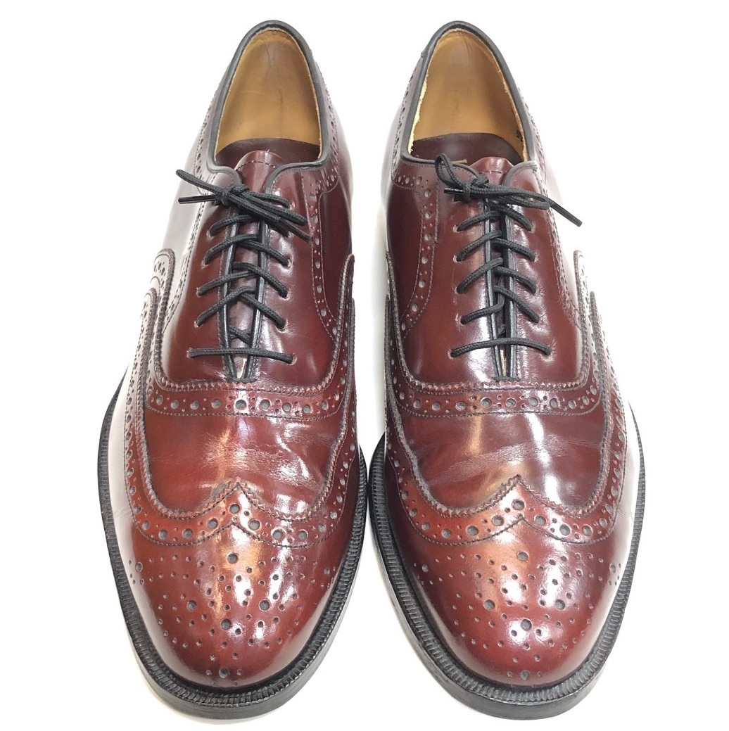 美品★ Johnston & Murphy ■ジョンストン&マーフィー ■ウイングチップビジネスシューズ ■米国製 / サイズ 8 D /#810 Johnston Murphy & メンズ シューズ 高級