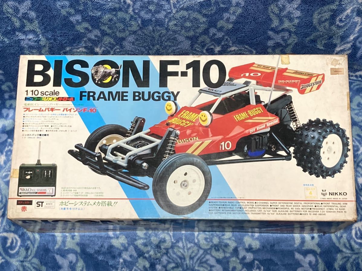 ニッコー 1/10 フレームバギー BISON バイソン F-10 レッド 電動RC 