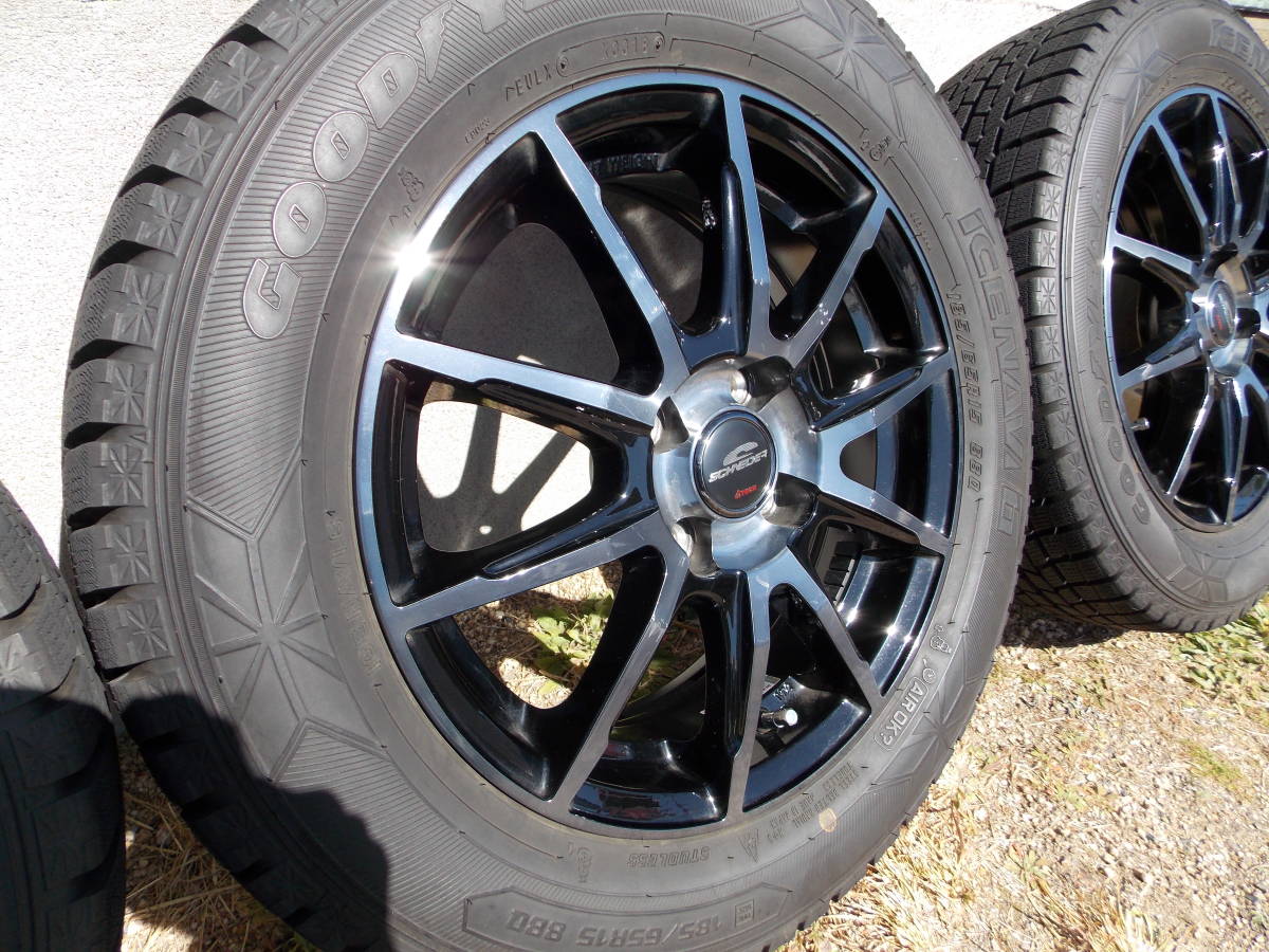 マツダ・デミオ スタッドレスタイヤ 185/65R15 2018年製 グッドイヤー