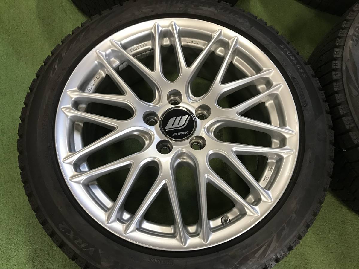 送料無料 WORK インポートレーベル ブリヂストン ブリザック VRX2 225/45R17 2017年製造 ベンツ W176 Aクラス C117 CLA W246 Bクラス - ring 225&frasl;45スタッドレスタイヤ VRX VW 225&frasl;55R16スタッドレス