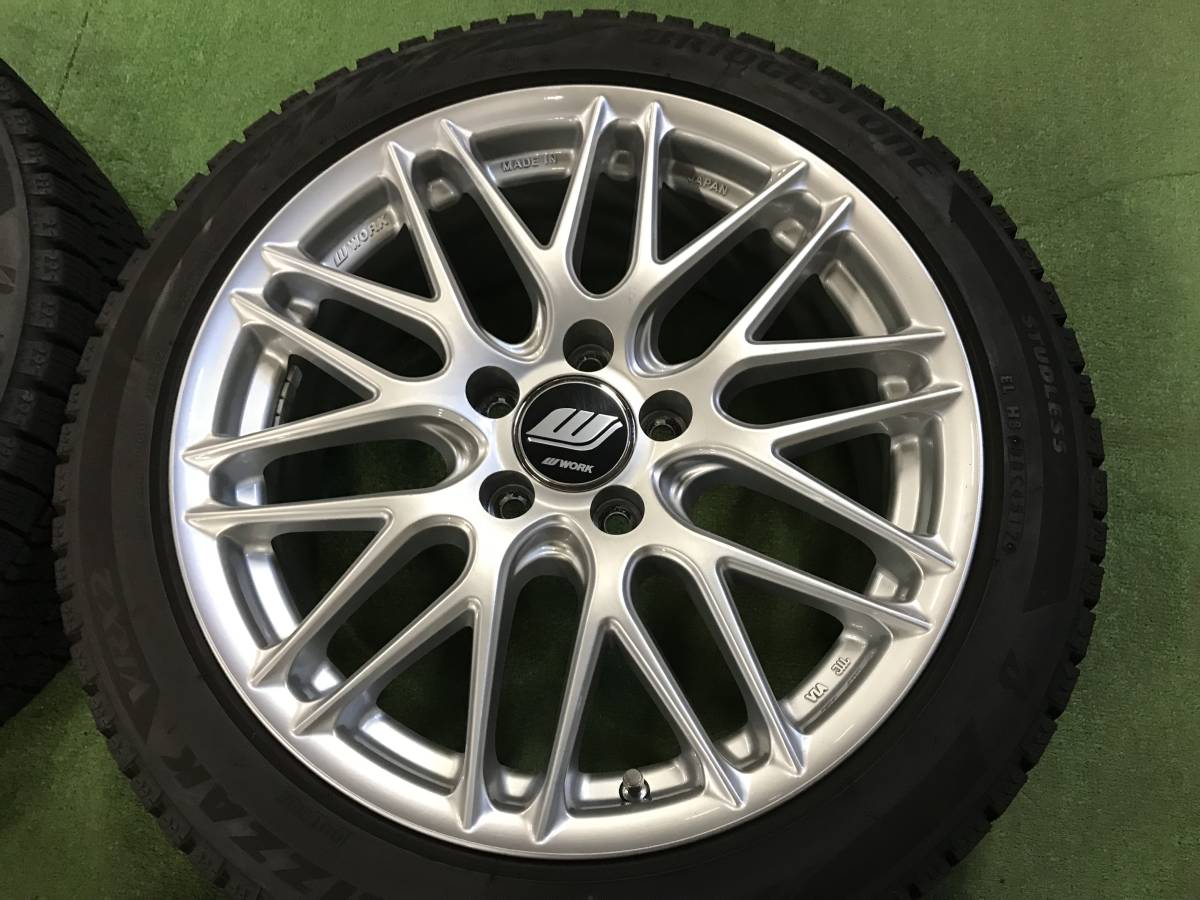 送料無料 WORK インポートレーベル ブリヂストン ブリザック VRX2 225/45R17 2017年製造 ベンツ W176 Aクラス C117 CLA W246 Bクラス - ring 225&frasl;45スタッドレスタイヤ VRX VW 225&frasl;55R16スタッドレス