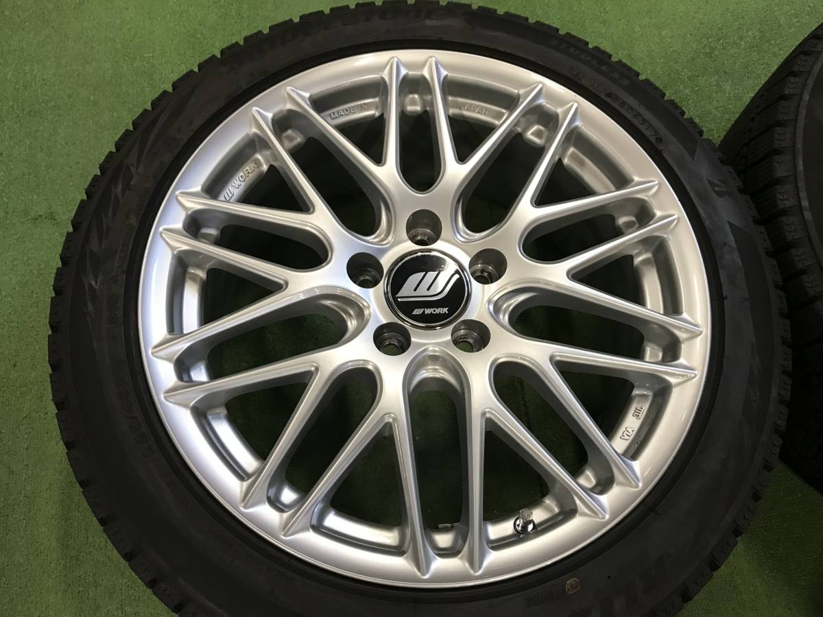 送料無料 WORK インポートレーベル ブリヂストン ブリザック VRX2 225/45R17 2017年製造 ベンツ W176 Aクラス C117 CLA W246 Bクラス - ring 225&frasl;45スタッドレスタイヤ VRX VW 225&frasl;55R16スタッドレス