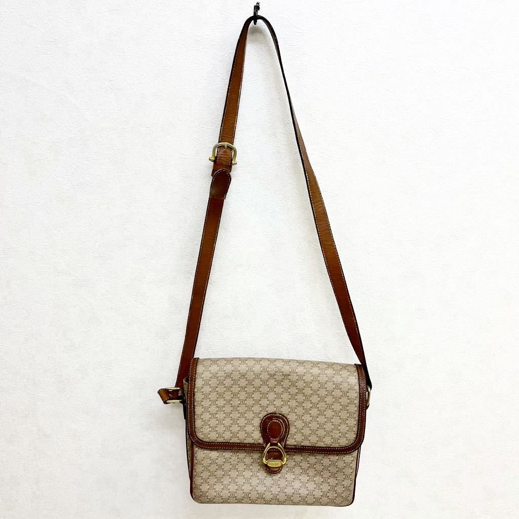 売れ筋 希少 【C0911】セリーヌ CELINE ショルダーバッグ 斜めがけ 肩 
