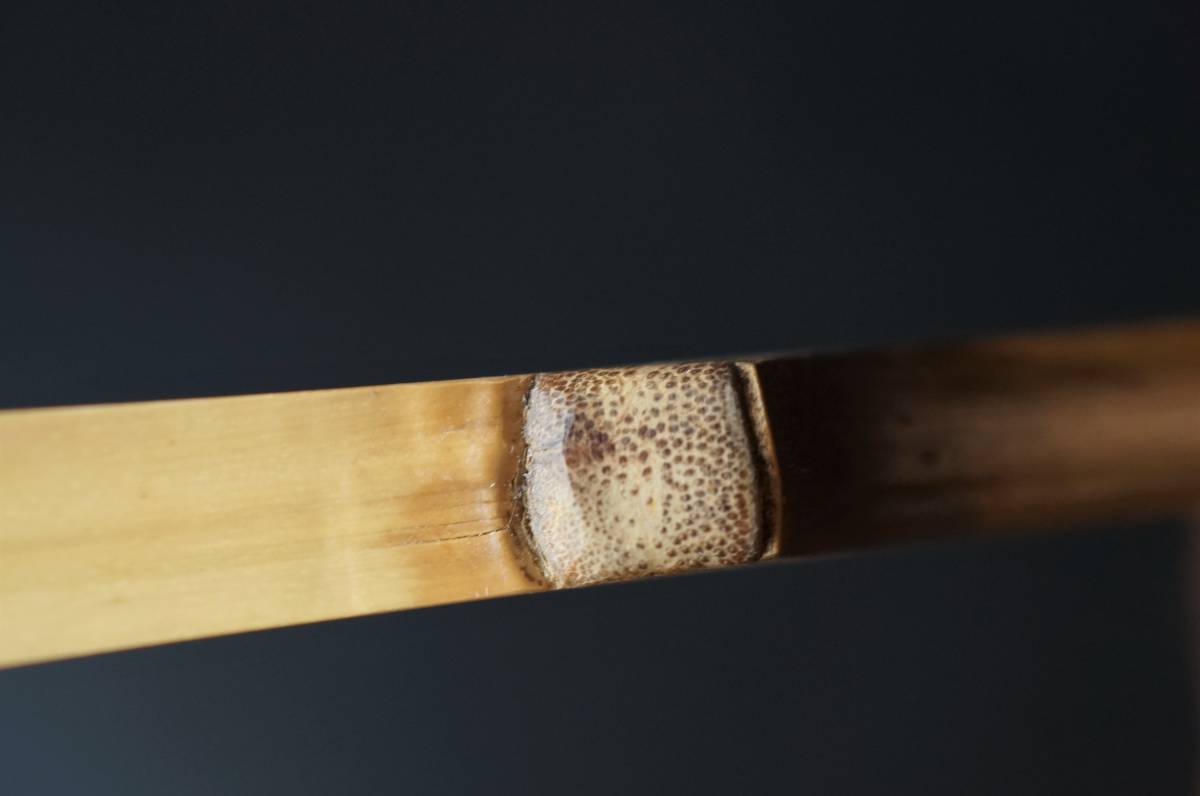 壱 如意庵 立花大亀和尚 シミ竹茶杓 銘 千年翠 海野宗秦下