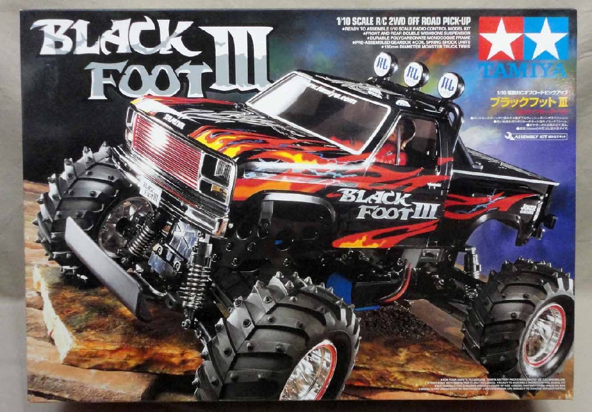 タミヤ 1/10 ブラックフットⅢ (WT-01) 新品 フルセット タミヤ 1/10 電動RC ブラックフットIII 未組立 プラモデル 模型