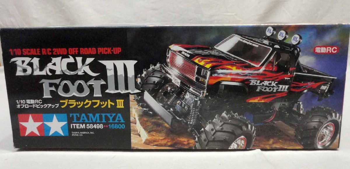 タミヤ 1/10 電動RC ブラックフットIII 未組立 プラモデル 模型
