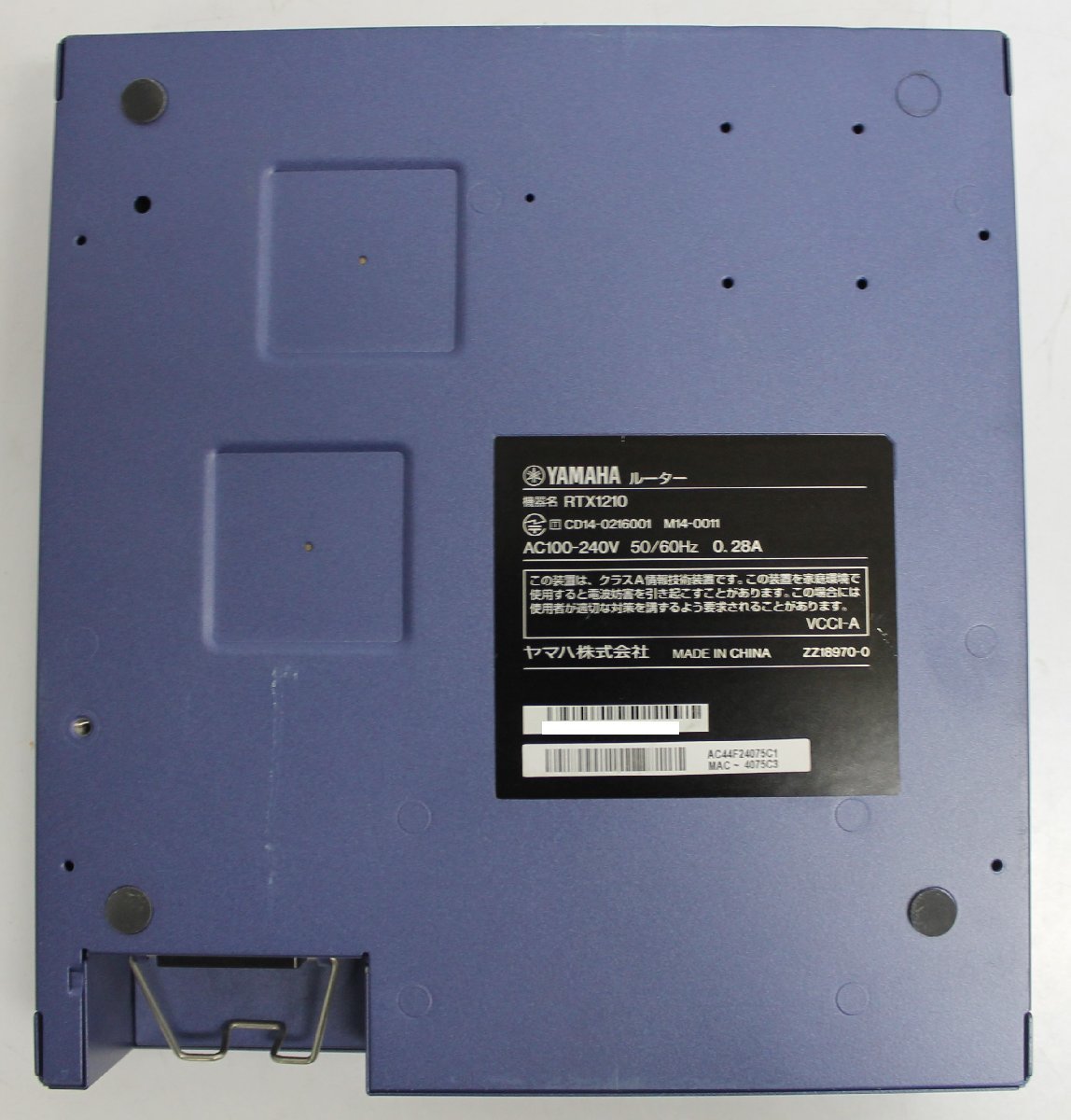 大阪発】【YAMAHA】RTX1210 ギガアクセス VPNルーター 初期化済み (4952)