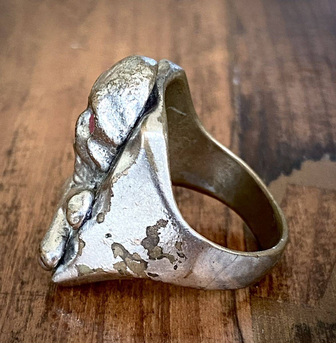 Mexican Biker Ring Souvenir biker Mad 40s Vintage Mexican Biker