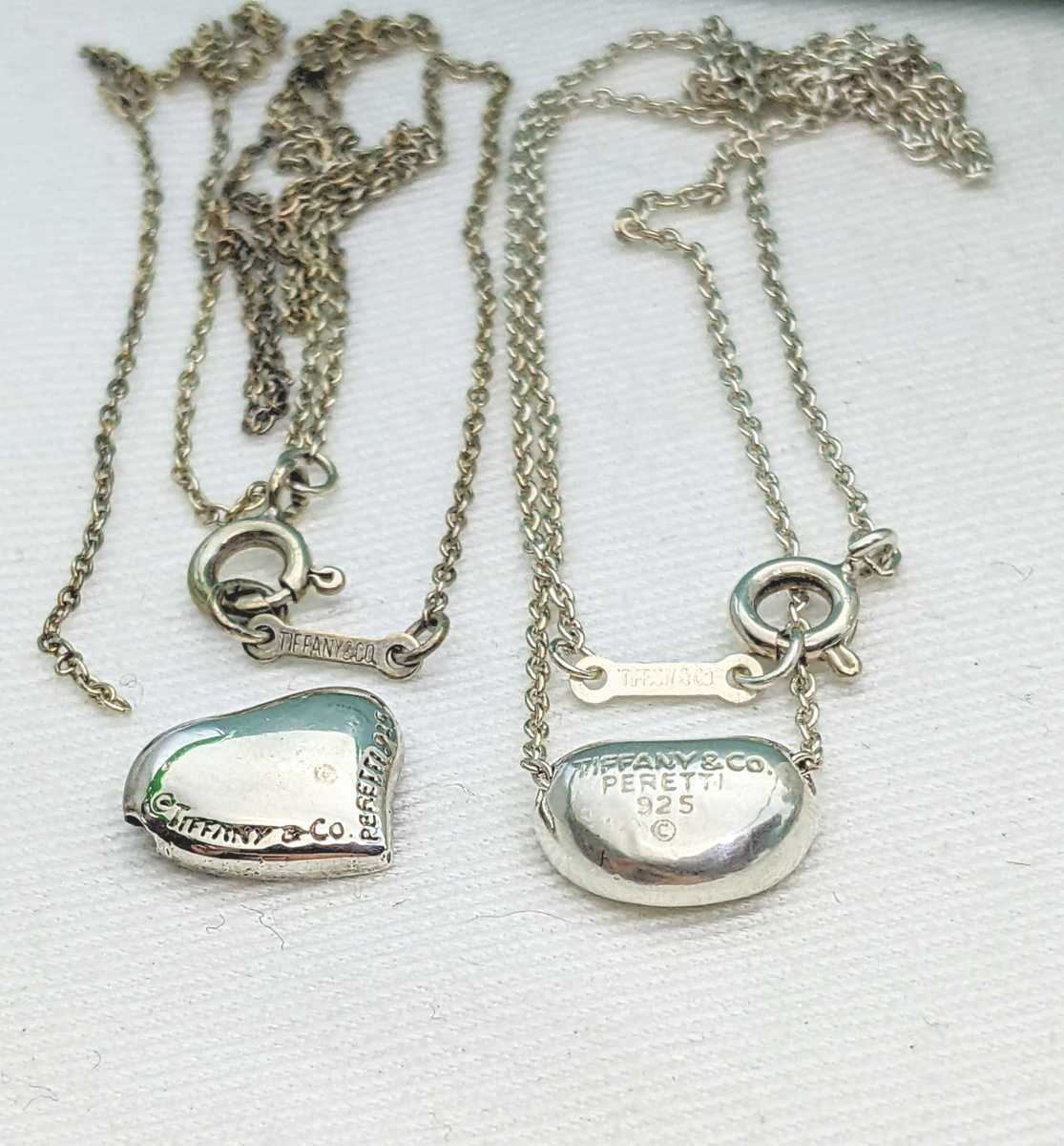 ティファニー TIFFANY シルバー ネックレス トップ リング 925 750 18K フック&アイ ハート ウィメンズ 保証書 保存袋 箱 ジャンク
