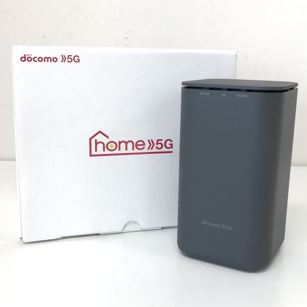 θ【開封済未使用品】docomo/ドコモ Home 5G HR01 Wi-Fi ホームルーター ダークグレー ネットワーク周辺機器 箱/付属品有 S00893746624